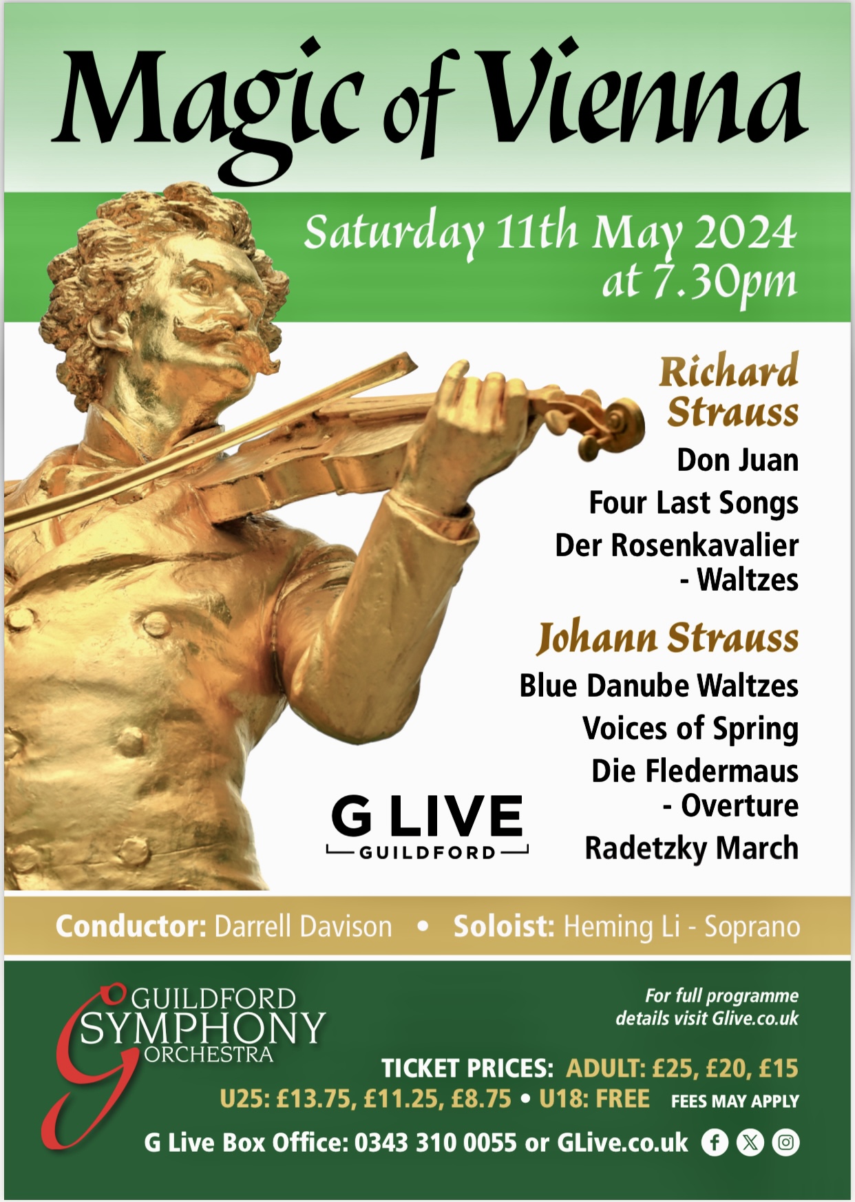 Guildford Symphony Orchestra: Viennese Classics of Johann & Richard Strauss