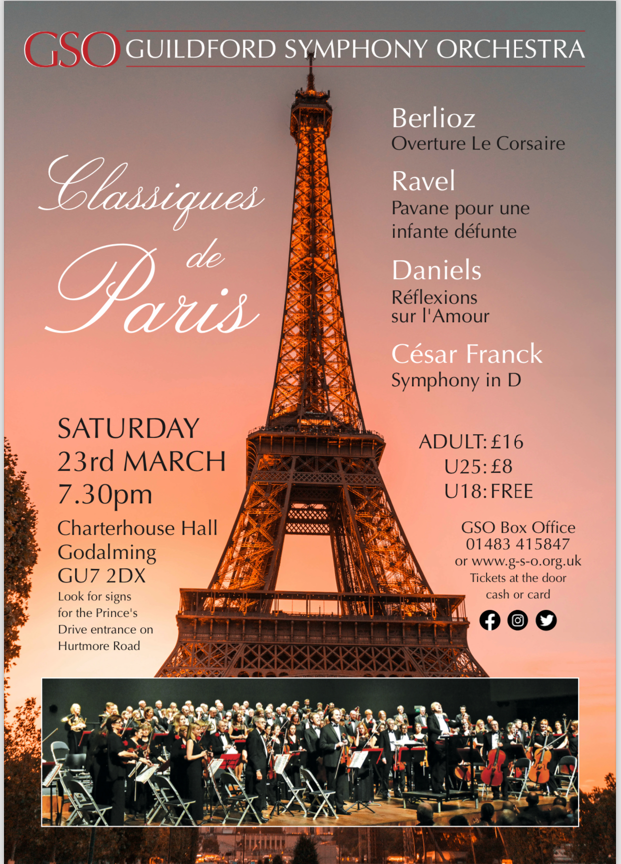 Guildford Symphony Orchestra: Classiques de Paris