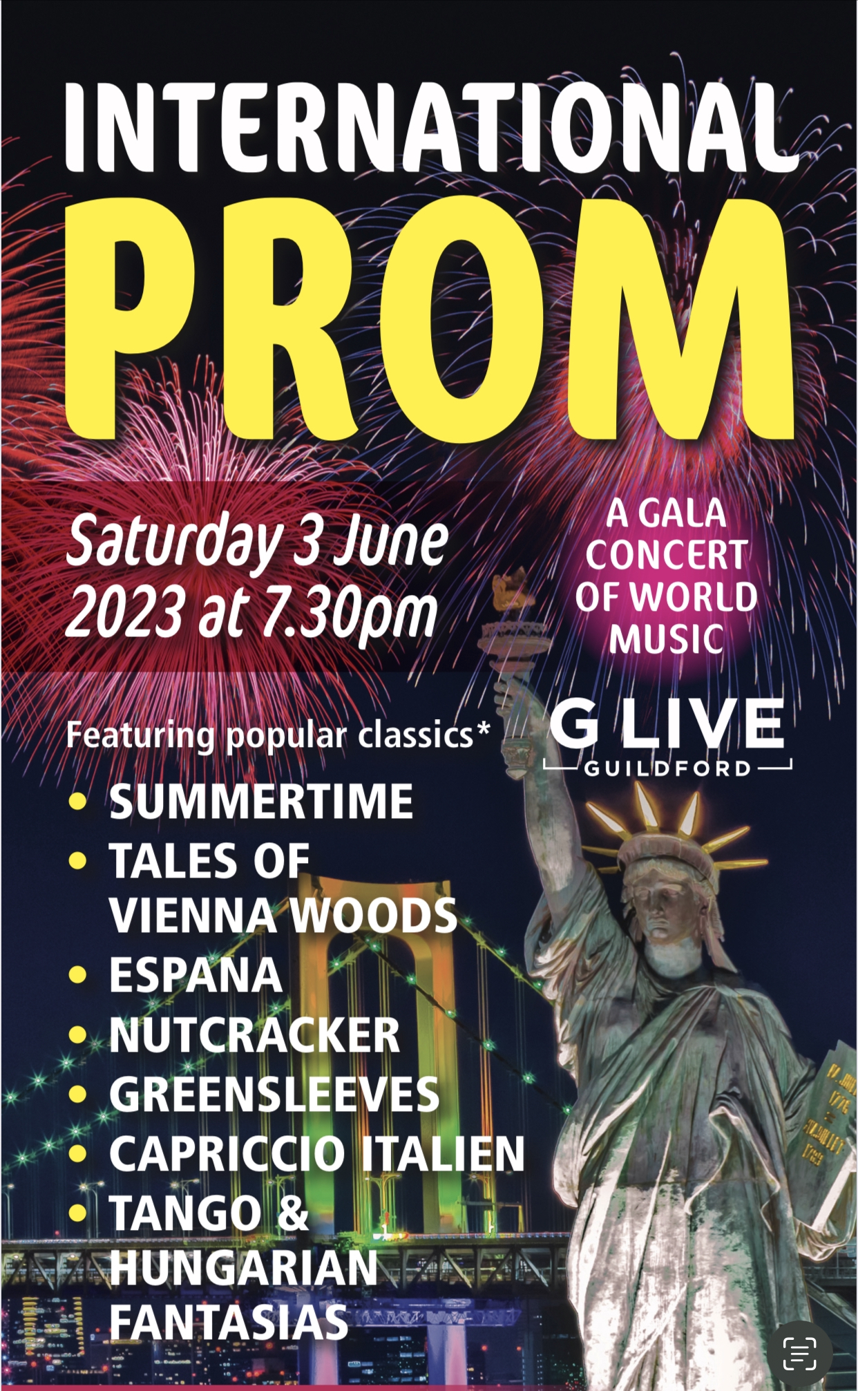 Guildford Symphony Orchestra Concert - "International Prom - A Gala Concert of World Music"